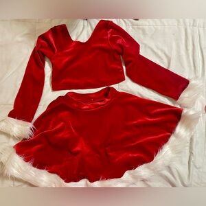 Santa skirt set